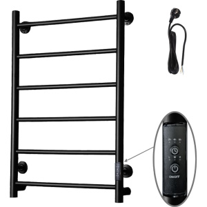 Полотенцесушитель электрический Тругор Аспект ПЭК 1 80x50 с выключателем, черный