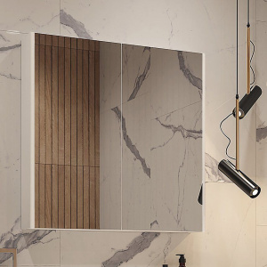 Зеркало-шкаф Velvex Klaufs 80 белое Зеркало-шкаф Velvex Klaufs 80 белое