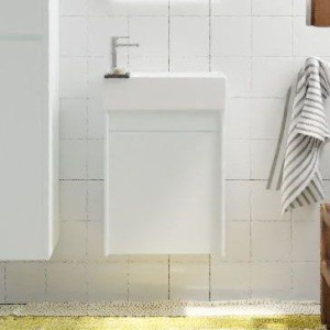 Тумба с раковиной Art&Max Family R, 40, подвесная, Bianco Lucido