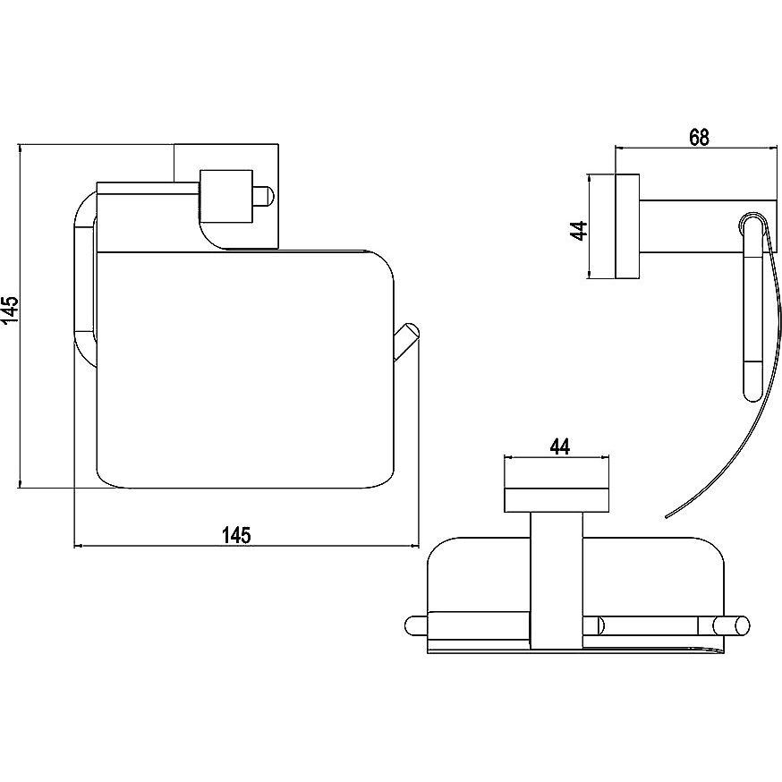 Купить Держатель туалетной бумаги Timo Selene 17042/17 в Москве с доставкой Держатель туалетной бумаги Timo Selene 17042/17