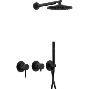 Душевой комплект Remer X Style X96S02O С ВНУТРЕННЕЙ ЧАСТЬЮ, чёрный матовый Душевой комплект Remer X Style X96S02O С ВНУТРЕННЕЙ ЧАСТЬЮ, чёрный матовый