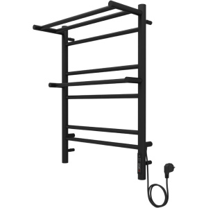 Полотенцесушитель электрический Акватек Альфа П7 50x70 черный муар