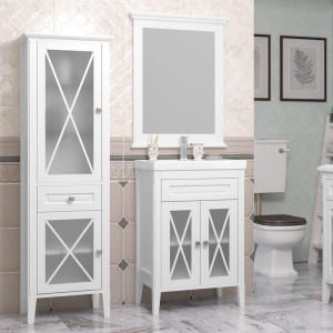 Мебель для ванной Opadiris Палермо 60 белая матовая