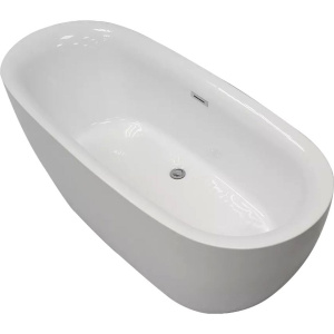 Акриловая ванна Ceruttispa Como 160x75 см, отдельностоящая, овальная, с каркасом, со сливом-переливом Акриловая ванна Ceruttispa Como 160x75 см, отдельностоящая, овальная, с каркасом, со сливом-переливом