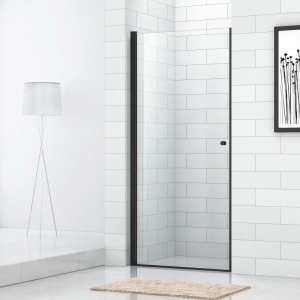 Душевая дверь в нишу Cezares Eco ECO-O-B-1-70-C-NERO профиль черный, стекло прозрачное