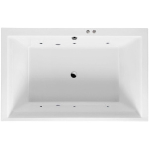 Акриловая ванна Excellent Crown Lux WAEX.CRO19.SOFT 190x120 см, с гидромассажем, с каркасом, со сливом-переливом, для двоих