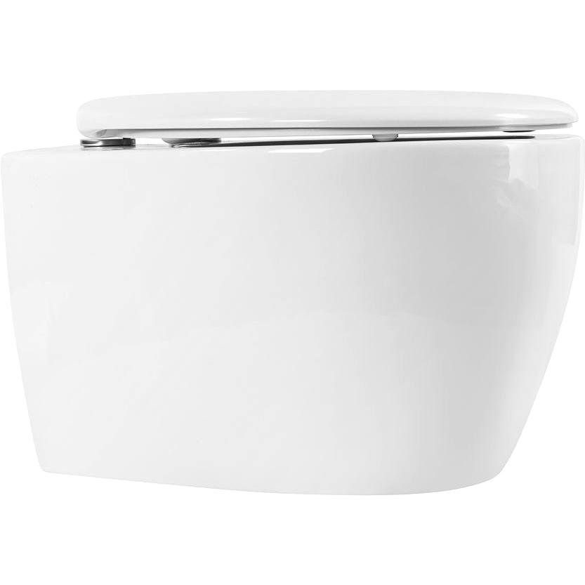 Купить Унитаз подвесной Art&Max Imola AM217CHR/SC с микролифтом, белый в Москве с доставкой Унитаз подвесной Art&Max Imola AM217CHR/SC с микролифтом, белый