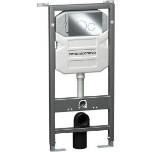Система инсталляции для унитазов Ceramicanova Envision Round CN1001CH кнопка хром