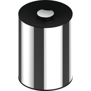 Мусорное ведро Keuco Plan 04989 хром, черно-серое Мусорное ведро Keuco Plan 04989 хром, черно-серое
