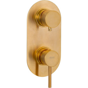 Смеситель для ванны с душем Remer X Style X93KB золото брашированное