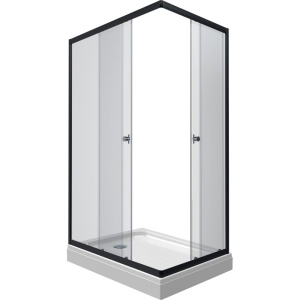 Душевой уголок Triton Вента Блэк Щ0000057855 100х80 см с поддоном