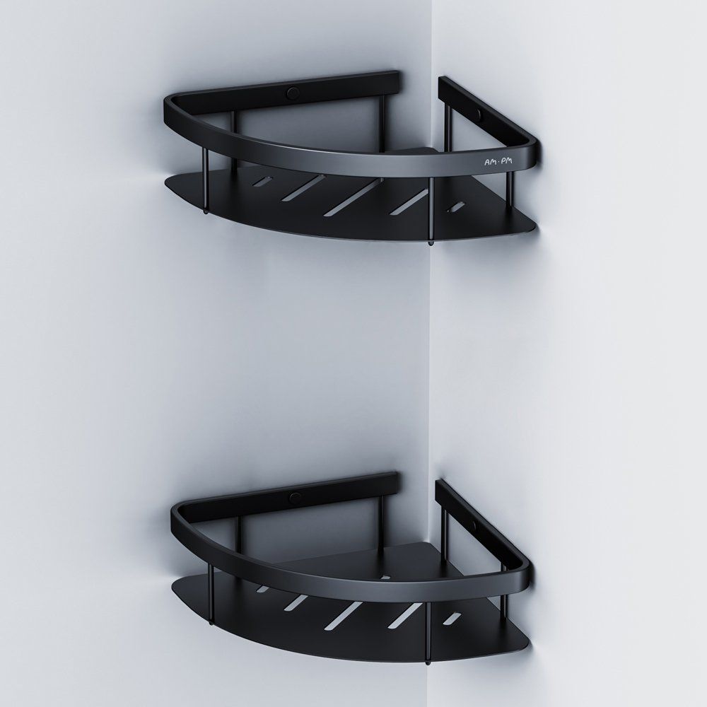 Купить Полка AM.PM Sense L A7454222 угловая, черная, 2 шт. в Москве с доставкой Полка AM.PM Sense L A7454222 угловая, черная, 2 шт.