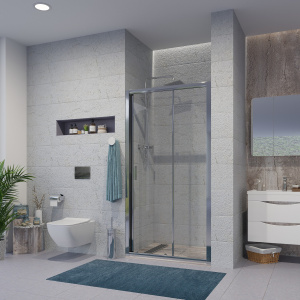 Душевая дверь в нишу Niagara NG-62-9A (90х195)