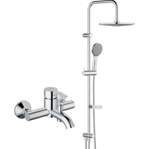 Душевая стойка STWORKI Стокгольм HFDB97000 + Смеситель для ванны с душем STWORKI Стокгольм HFSG10000 хром Душевая стойка STWORKI Стокгольм HFDB97000 + Смеситель для ванны с душем STWORKI Стокгольм HFSG10000 хром