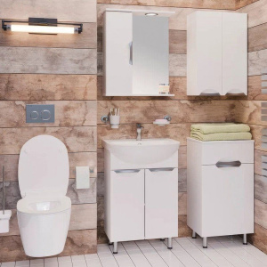 Мебель для ванной Emmy Милли 60 белая глянцевая Мебель для ванной Emmy Милли 60 белая глянцевая