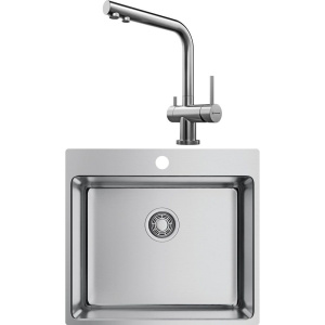 Комплект Мойка кухонная Omoikiri Amadare 55-IN + Смеситель Nagano BN нержавеющая сталь Комплект Мойка кухонная Omoikiri Amadare 55-IN + Смеситель Nagano BN нержавеющая сталь