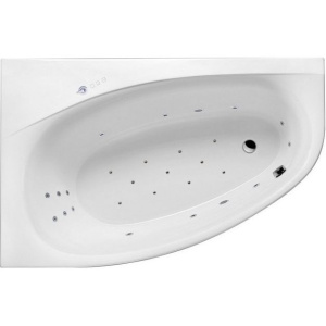 Акриловая ванна Excellent Kameleon WAEX.KML17.ULTRA L 170x110 см, угловая, с гидромассажем, с каркасом, со сливом-переливом, асимметричная
