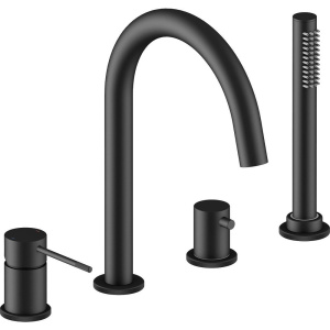 Смеситель на борт ванны Timo Saona 2320/03Y черный Смеситель на борт ванны Timo Saona 2320/03Y черный