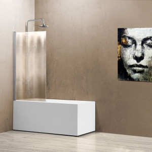 Шторка на ванну Vincea VSB-11800CH 80 см, профиль хром, стекло шиншилла Шторка на ванну Vincea VSB-11800CH 80 см, профиль хром, стекло шиншилла