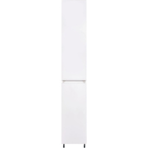 Шкаф-пенал Style Line Даллас 30 Люкс Plus универсальный, белый, с бельевой корзиной