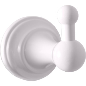 Крючок Rav Slezak Morava MKA0100B белый глянцевый Крючок Rav Slezak Morava MKA0100B белый глянцевый