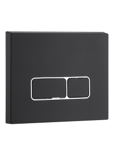 Кнопка черная матовая нажимная для инсталляции Квадратная WeltWasser MARBERG 410 SE MT-BL (10000010235)