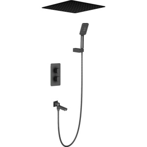Душевой комплект Timo Petruma SX-5019/03SM С ВНУТРЕННЕЙ ЧАСТЬЮ, черный