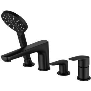 Смеситель на борт ванны Aquatek Бетта AQ1148MB черный