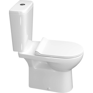 Унитаз-компакт Керамин Альбано R Slim МСМЛ CDB00029613 безободковый, с микролифтом