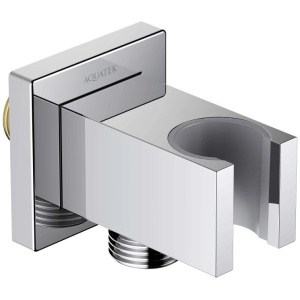 Шланговое подключение с держателем для душа Aquatek AQ2463CR хром