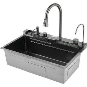 Комплект Savol S-SC001Q с водопадом, графит