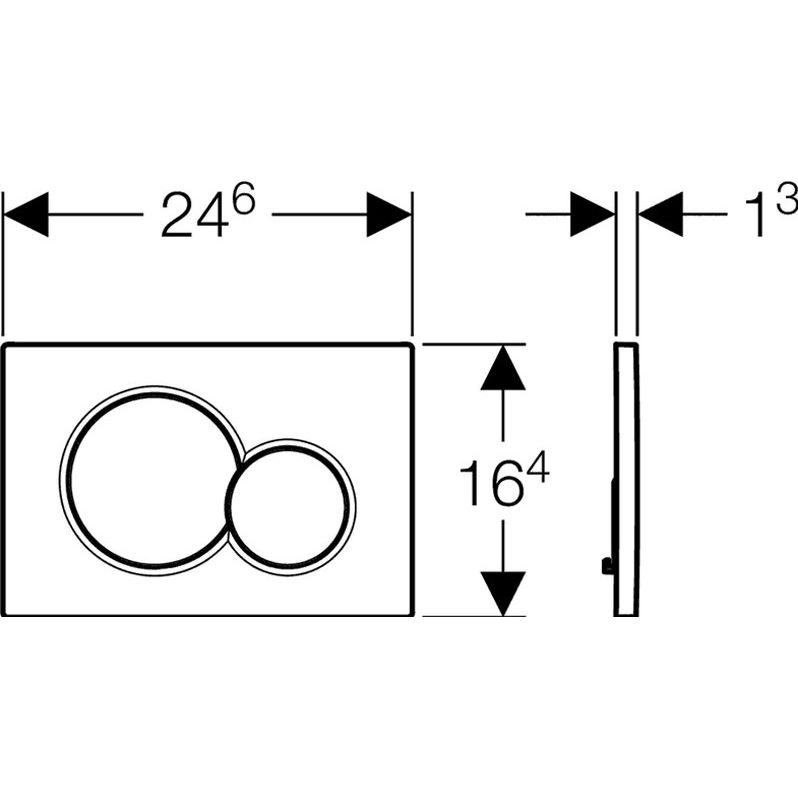 Купить Кнопка смыва Geberit Sigma 01 115.770.21.5 хром в Москве с доставкой Кнопка смыва Geberit Sigma 01 115.770.21.5 хром