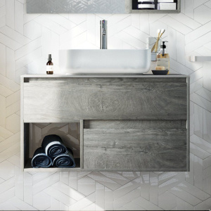 Тумба с раковиной STWORKI Карлстад 90 дуб рошелье, монте тиберио Тумба с раковиной STWORKI Карлстад 90 дуб рошелье, монте тиберио