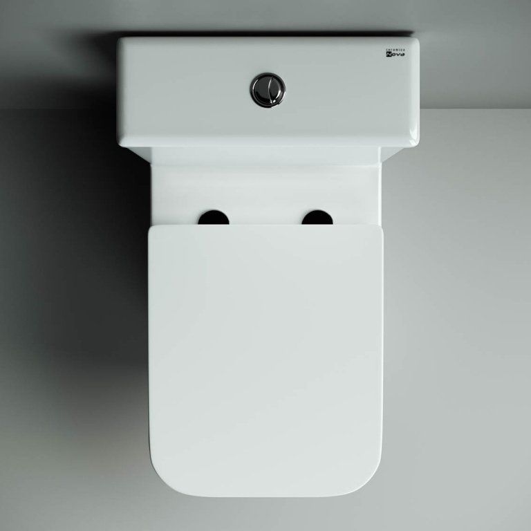 Купить Унитаз-компакт Ceramicanova Cubic CN1803 с микролифтом, безободковый в Москве с доставкой Унитаз-компакт Ceramicanova Cubic CN1803 с микролифтом, безободковый