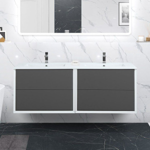 Тумба с раковиной Cezares Bellagio 140 grigio nuvola