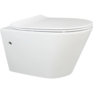 Унитаз подвесной Creo Creo CR1100R безободковый, с микролифтом