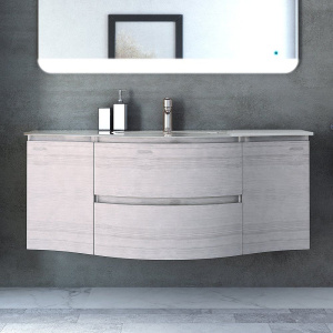 Тумба с раковиной Cezares Vague 140 rovere sbiancato