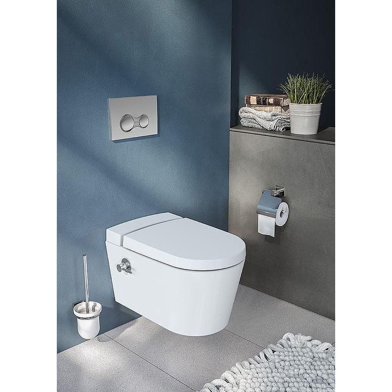 Купить Унитаз подвесной VitrA Nest 5176B003-6233 безободковый, с микролифтом, с функцией биде и встроенным смесителем в Москве с доставкой Унитаз подвесной VitrA Nest 5176B003-6233 безободковый, с микролифтом, с функцией биде и встроенным смесителем