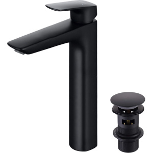 Смеситель для раковины Акватек Вега AQ1005MB матовый черный