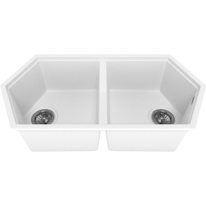 Мойка кухонная KitKraken Gulf Gulf White белая