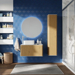 Мебель для ванной STWORKI Ноттвиль 80 дуб верона, с отверстием под смеситель, в стиле лофт (комплект, гарнитур) Мебель для ванной STWORKI Ноттвиль 80 дуб верона, с отверстием под смеситель, в стиле лофт (комплект, гарнитур)