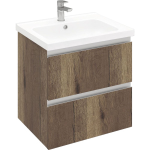 Тумба с раковиной Laparet Electra 60 подвесная, дуб рока