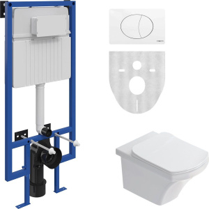 Комплект Унитаз подвесной STWORKI Хальмстад SETK2804-0606-001-1-6000 с микролифтом + Инсталляция 510162 + Кнопка 230824 белая Комплект Унитаз подвесной STWORKI Хальмстад SETK2804-0606-001-1-6000 с микролифтом + Инсталляция 510162 + Кнопка 230824 белая