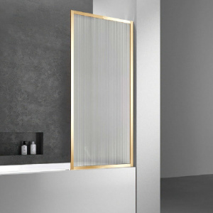 Шторка на ванну Vincea VSB-41700FLG 70 см, профиль брашированное золото, стекло рифленое Шторка на ванну Vincea VSB-41700FLG 70 см, профиль брашированное золото, стекло рифленое