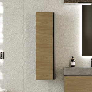 Шкаф-пенал Raval Forest 33, антрацит, дуб орлеан