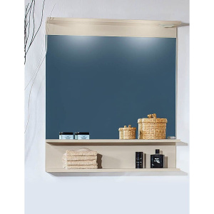 Зеркало Бриклаер Чили Чили 80 светлая лиственница С, с подсветкой и полкой Зеркало Бриклаер Чили Чили 80 светлая лиственница С, с подсветкой и полкой