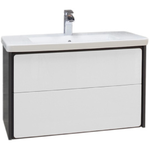 Тумба под раковину Roca Ronda 80 ZRU9302965 белый глянец, антрацит Тумба под раковину Roca Ronda 80 ZRU9302965 белый глянец, антрацит