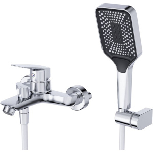 Смеситель для ванны с душем BelBagno Due VASM-CRM хром Смеситель для ванны с душем BelBagno Due VASM-CRM хром