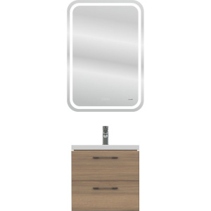 Мебель для ванной Cersanit Lara 50, раковина Como 50, зеркало LED 051 pro 55, с микрофоном и динамиками Мебель для ванной Cersanit Lara 50, раковина Como 50, зеркало LED 051 pro 55, с микрофоном и динамиками