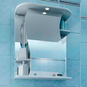 Зеркало-шкаф СанТа Лира 55 свет Зеркало-шкаф СанТа Лира 55 свет